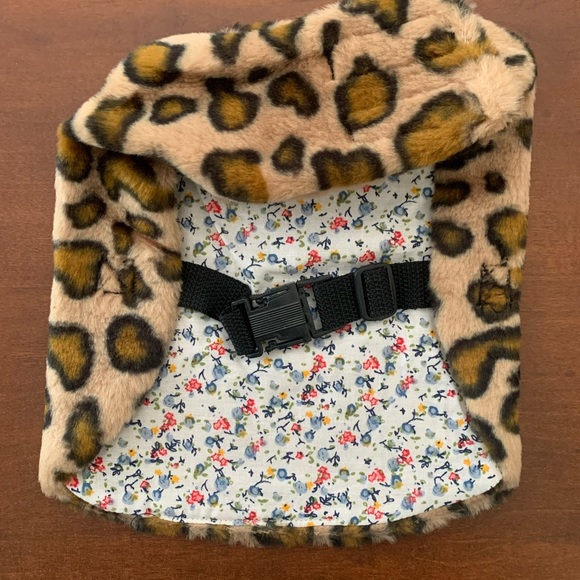 Pooch Plus Dog Jacket, Leopard Pattern, Size Small, New with Tags - Picture 4 of 9